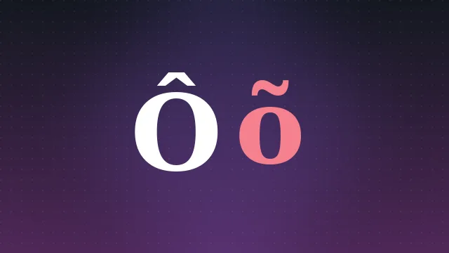 HTML source code showing an O acute entity